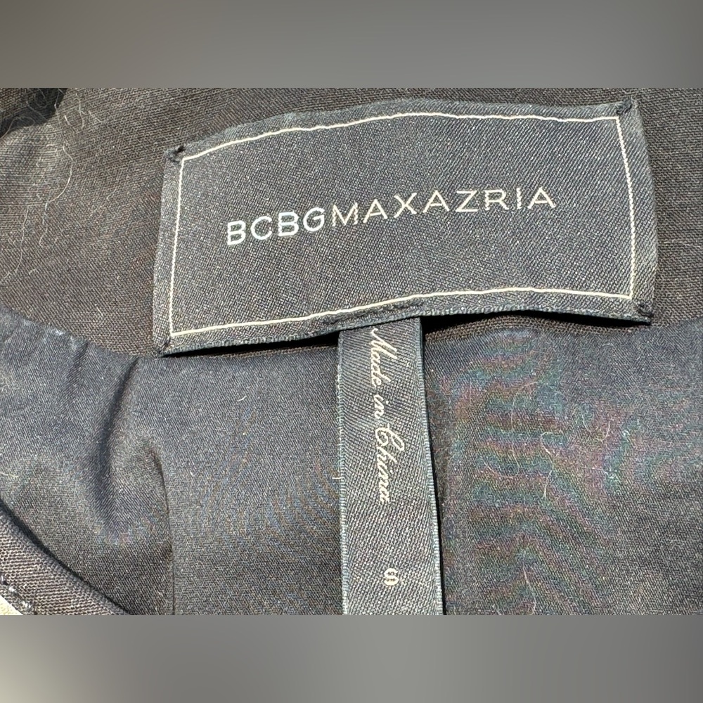 BCBG Max Azria Patchwork Style Moto‎ Jacket Sz Small - Picture 5 of 5